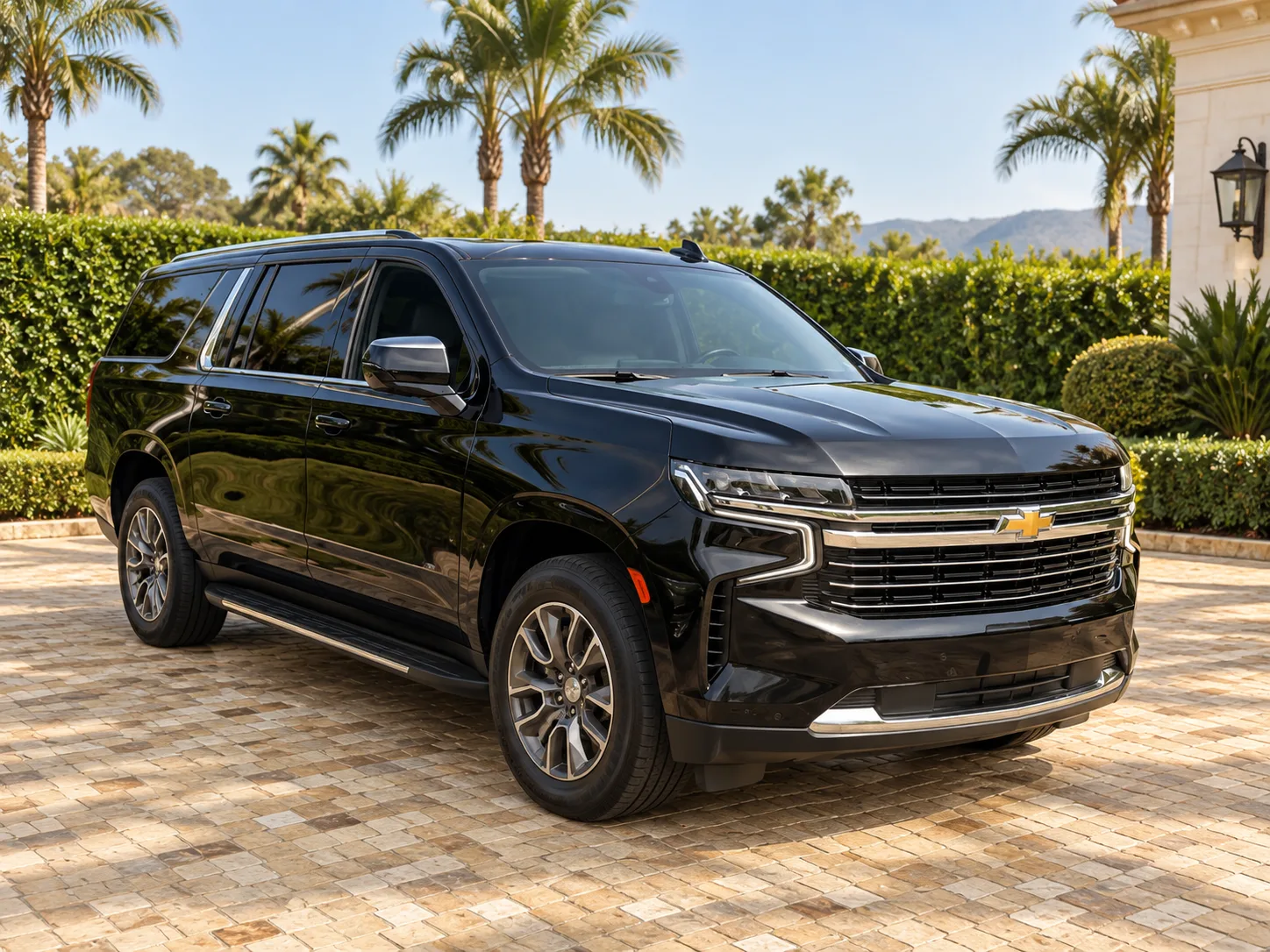 Chevrolet Suburban — Llegada a residencia privada