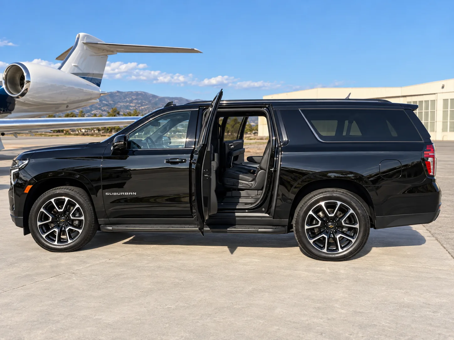Chevrolet Suburban — Traslado de aviación privada