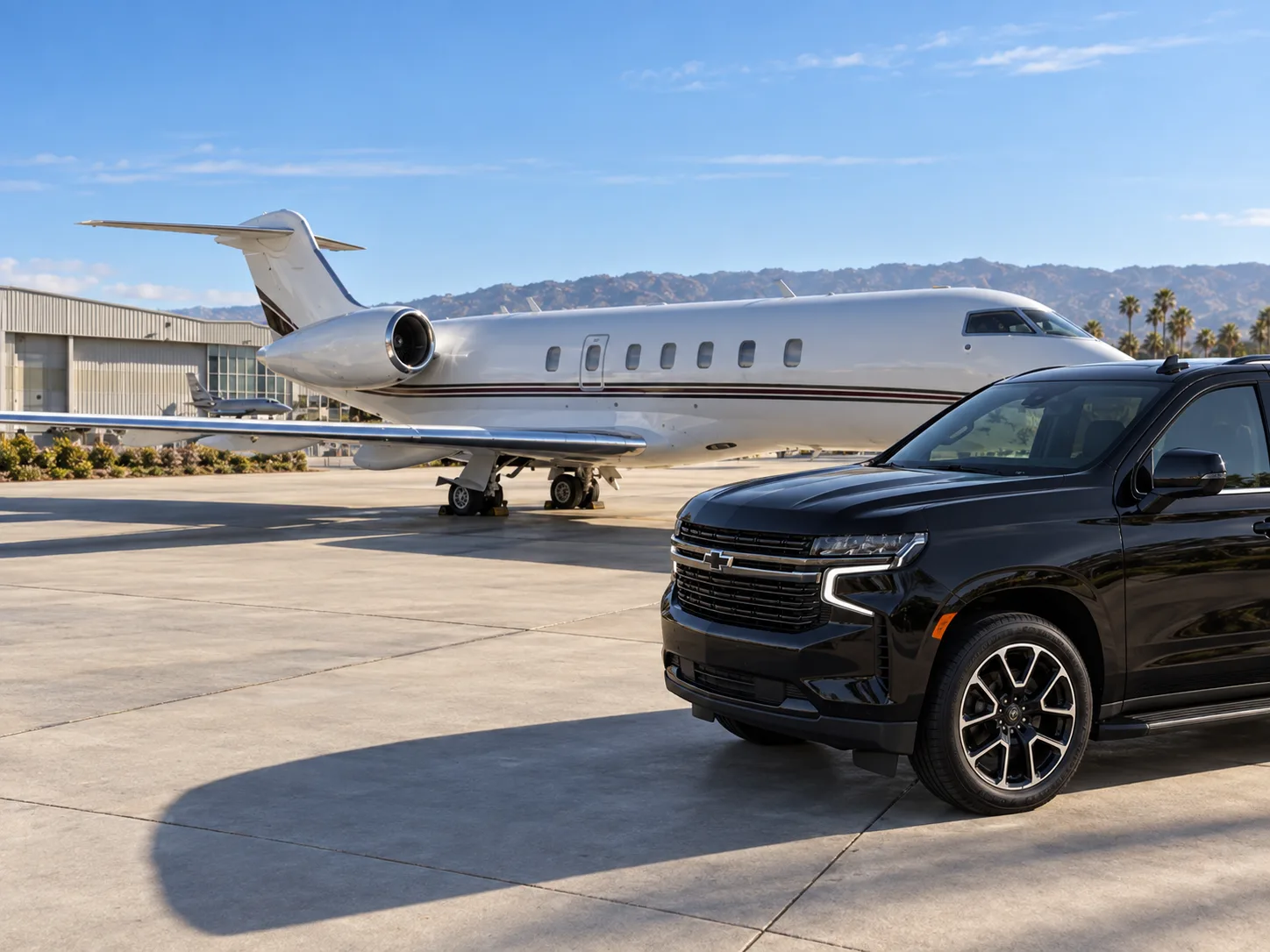 Chevrolet Suburban — Traslado junto al avión