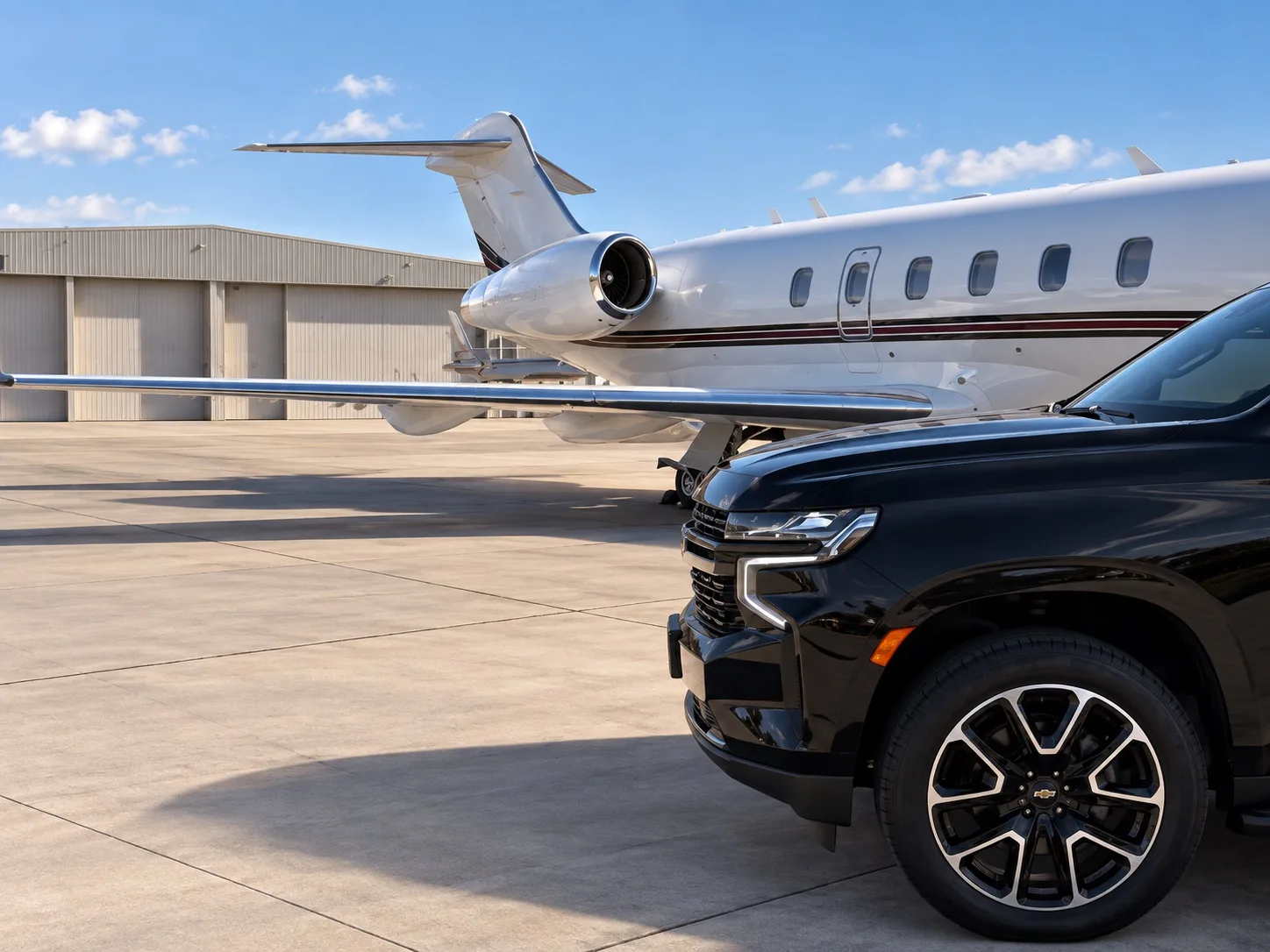 Chevrolet Suburban private aviation transportation